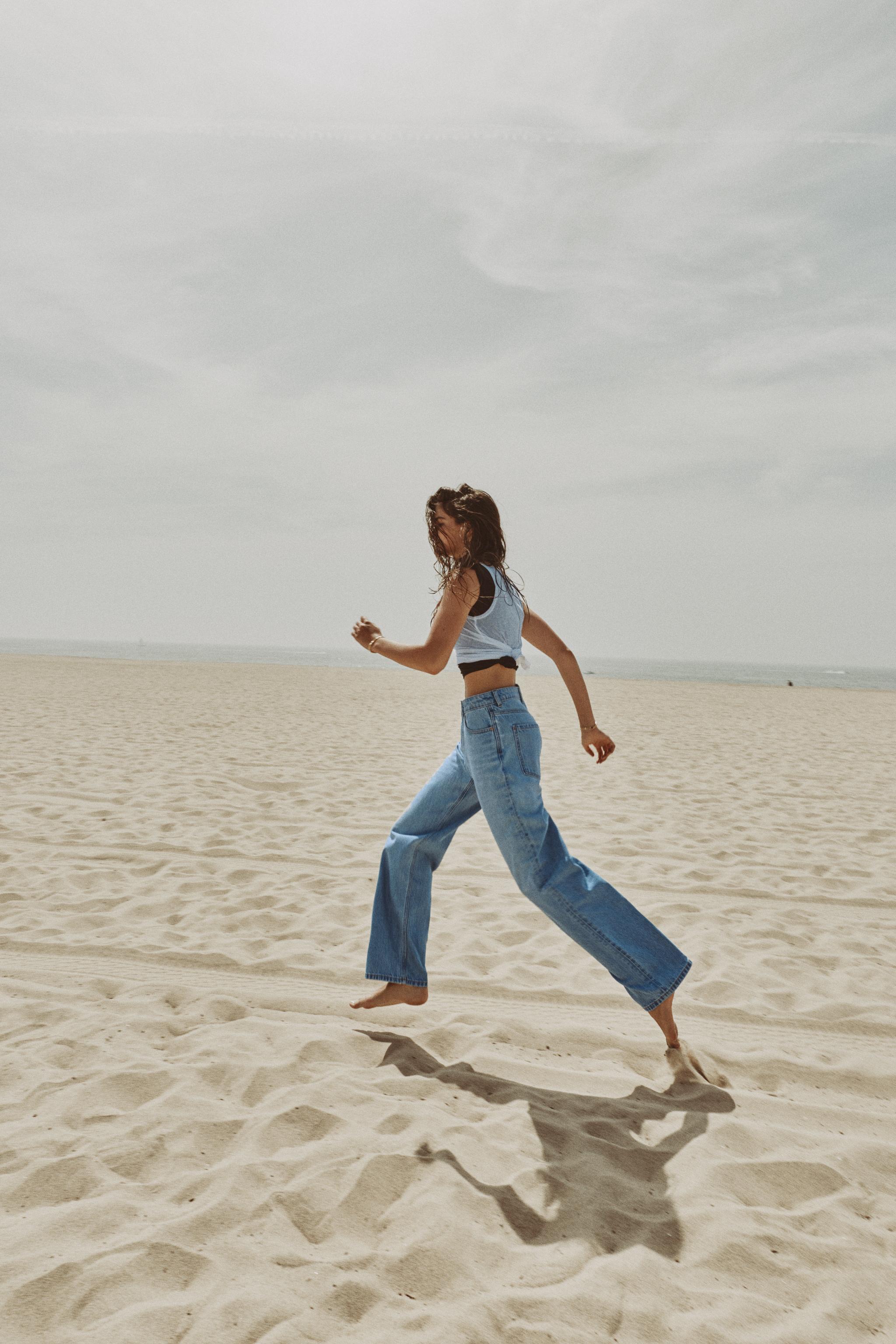 Z1975 HIGH WAIST STRAIGHT LONG LENGTH JEANS
